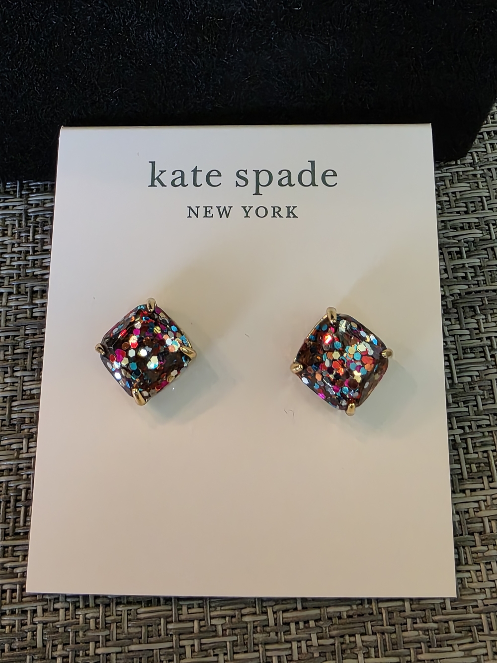 kate spade Multicolor Glitter Confetti Stud Earrings